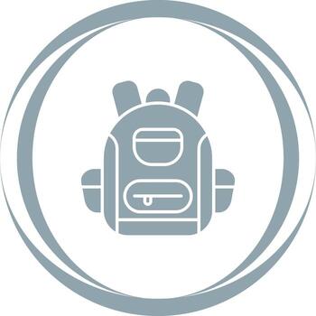 icono de vector de mochila