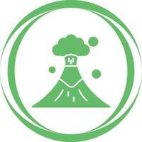 icono de vector de volcán