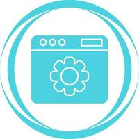 icono de vector de configuración web