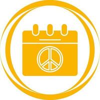 Peace Calendar Vector Icon