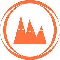 Ice Top Mountain Vector Icon