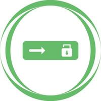 Unlock slide Vector Icon