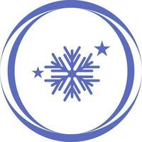 icono de vector de copos de nieve