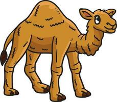 Baby Dromedary Cartoon Colored Clipart vector