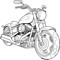 moto bicicleta dentro Preto ai generativo png
