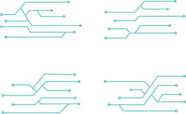 Tech Circuit Futuristic background. Technology connection digital data and big data concept.Vector pro