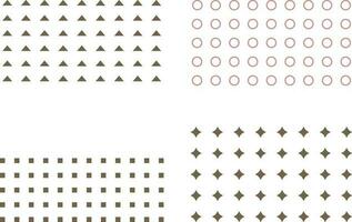 Memphis Geometric Asset, minimal graphic geometric elements dot. Vector dotted designs.