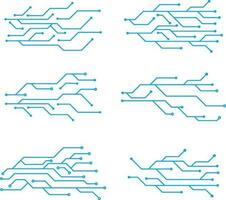 Circuit Board Futuristic Illustration. Circuit board with various technology elements. Circuit board pattern for technology background. Vector illustration