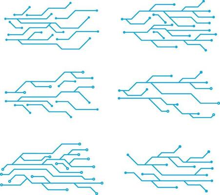 Circuit Board Futuristic Illustration. Circuit board with various technology elements. Circuit board pattern for technology background. Vector illustration