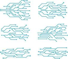 Circuit Board Futuristic Illustration. Circuit board with various technology elements. Circuit board pattern for technology background. Vector illustration