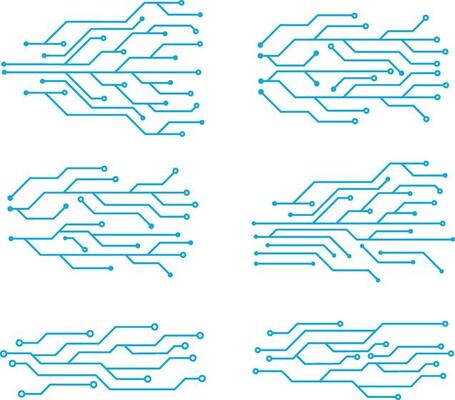 Circuit Board Futuristic Illustration. Circuit board with various technology elements. Circuit board pattern for technology background. Vector illustration