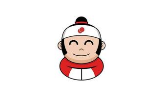 japanese food mascot design vector