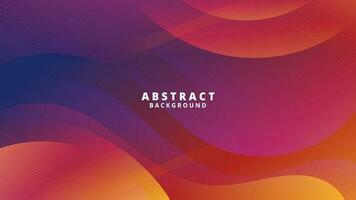 Abstract Gradient red blue orange liquid Wave Background vector