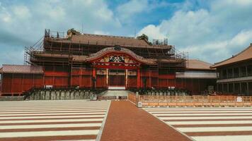 Shuri castle Naha Okinawa Japan before it burned down to the ground photo