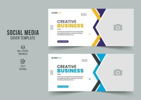 Digital marketing agency social media cover template, web banner template, corporate banner, header, webinar banner design. Editable web Banner Template vector