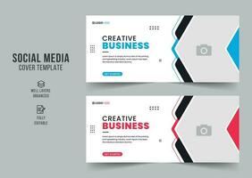 Digital marketing agency social media cover template, web banner template, corporate banner, header, webinar banner design. Editable web Banner Template vector