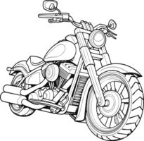 moto bike in black  AI Generative png