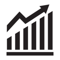 crescendo gráfico ícone, Barra gráfico ícone, infográfico, crescimentos gráfico coleção para o negócio melhoria análise, diagrama símbolo, financeiro lucro gráfico Barra png