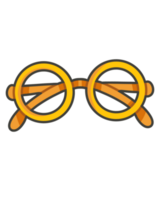 Round glasses clipart illustration png