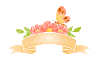 aquarelle floral couronne bouquet png