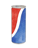 cola soda dryck vattenfärg png