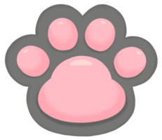 Cute cat paw - grey png