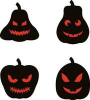 Halloween Pumpkin for design decoration. isolated on white background. Vector illustration