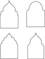 Border Ramadan Islamic. Ramadan Mubarak element, vector art and illustration.Vector Pro