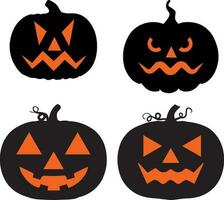 Halloween Pumpkin. on white background. Vector illustration