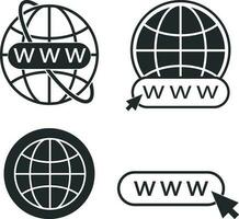 Simple Website Icon. Go to web symbol icon vector illustration