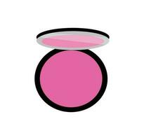 Blush Powder with Applicator Illustration vector