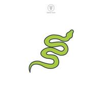 Snake icon symbol vector illustration isolated on white background