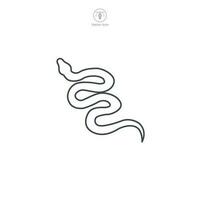 serpiente icono símbolo vector ilustración aislado en blanco antecedentes