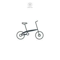 Bicycle icon symbol vector illustration isolated on white background