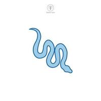 serpiente icono símbolo vector ilustración aislado en blanco antecedentes