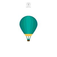 Hot Air Balloon icon symbol vector illustration isolated on white background
