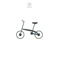 Bicycle icon symbol vector illustration isolated on white background
