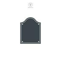 Frame icon symbol vector illustration isolated on white background