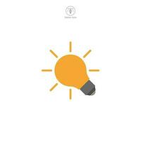 Light Bulb icon symbol vector illustration isolated on white background