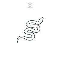 Snake icon symbol vector illustration isolated on white background