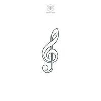 Music Note icon symbol vector illustration isolated on white background