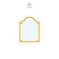 Frame icon symbol vector illustration isolated on white background