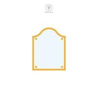 Frame icon symbol vector illustration isolated on white background