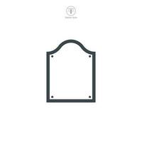 Frame icon symbol vector illustration isolated on white background