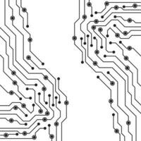 Abstract Vector High Tech Circuit Board Technology Background