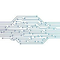Abstract Vector High Tech Circuit Board Technology Background