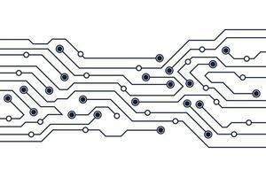 Abstract Vector High Tech Circuit Board Technology Background