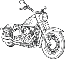 moto Fahrrad im schwarz ai generativ png