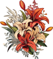 belleza vistoso flores ai generativo png