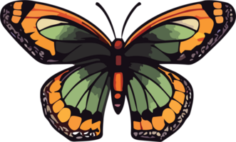 beauty butterfly  vector formatin pastel colors  AI Generative png